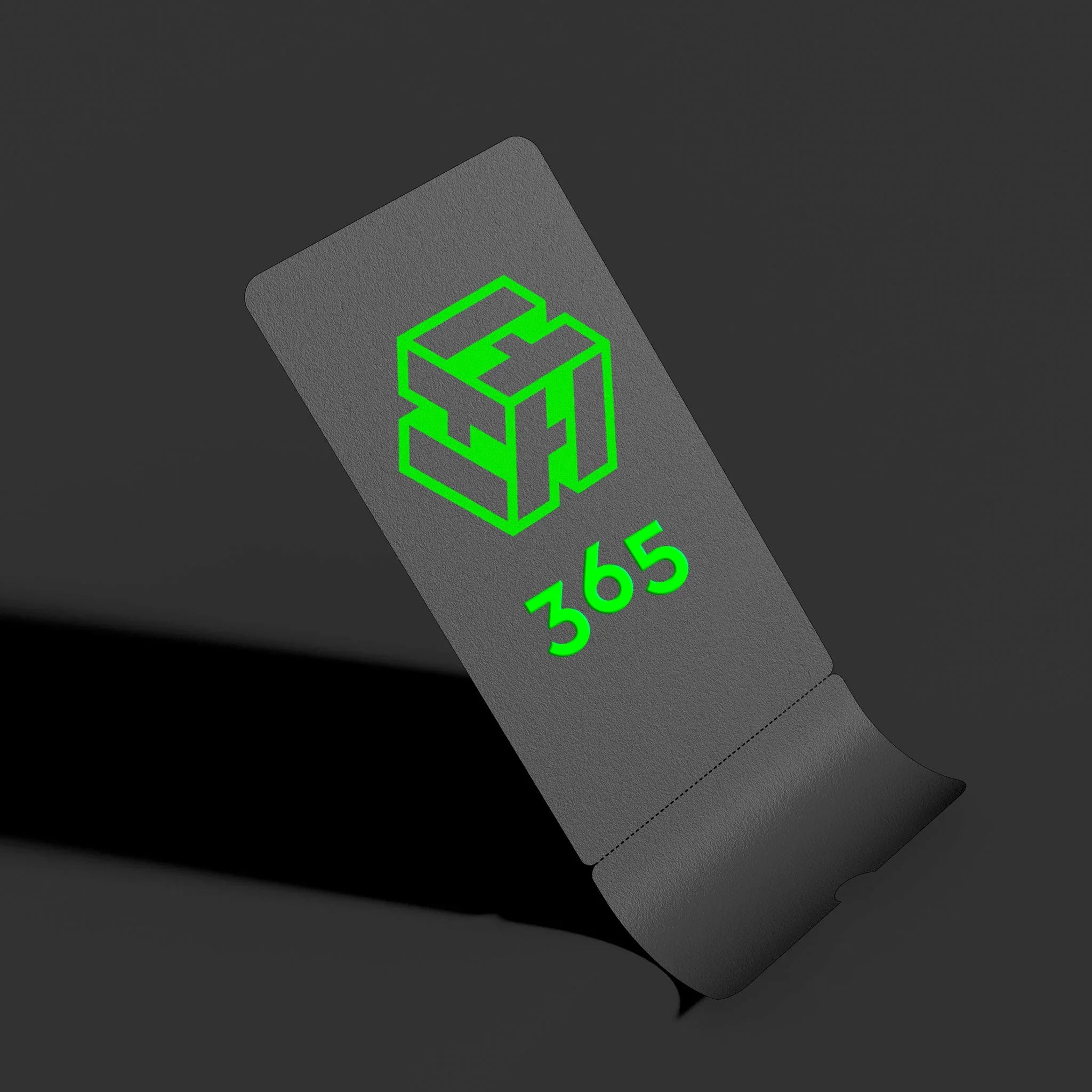 Product label for a gift card valid for 12 months from the date of purchase.