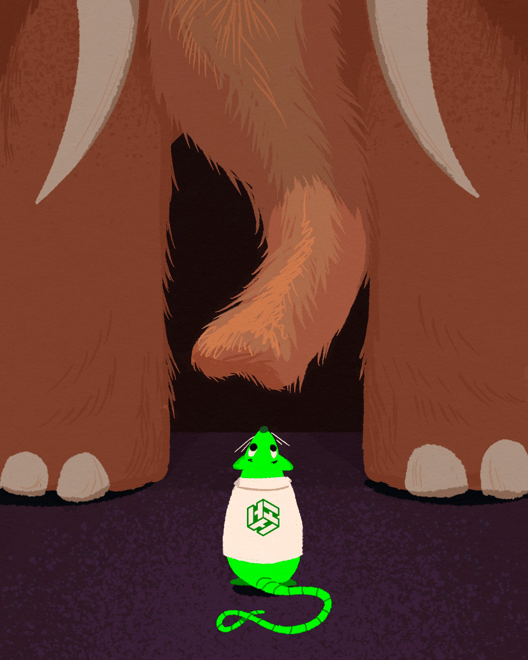 Heurekan Nero-rotta ja Maisa-mammutti.