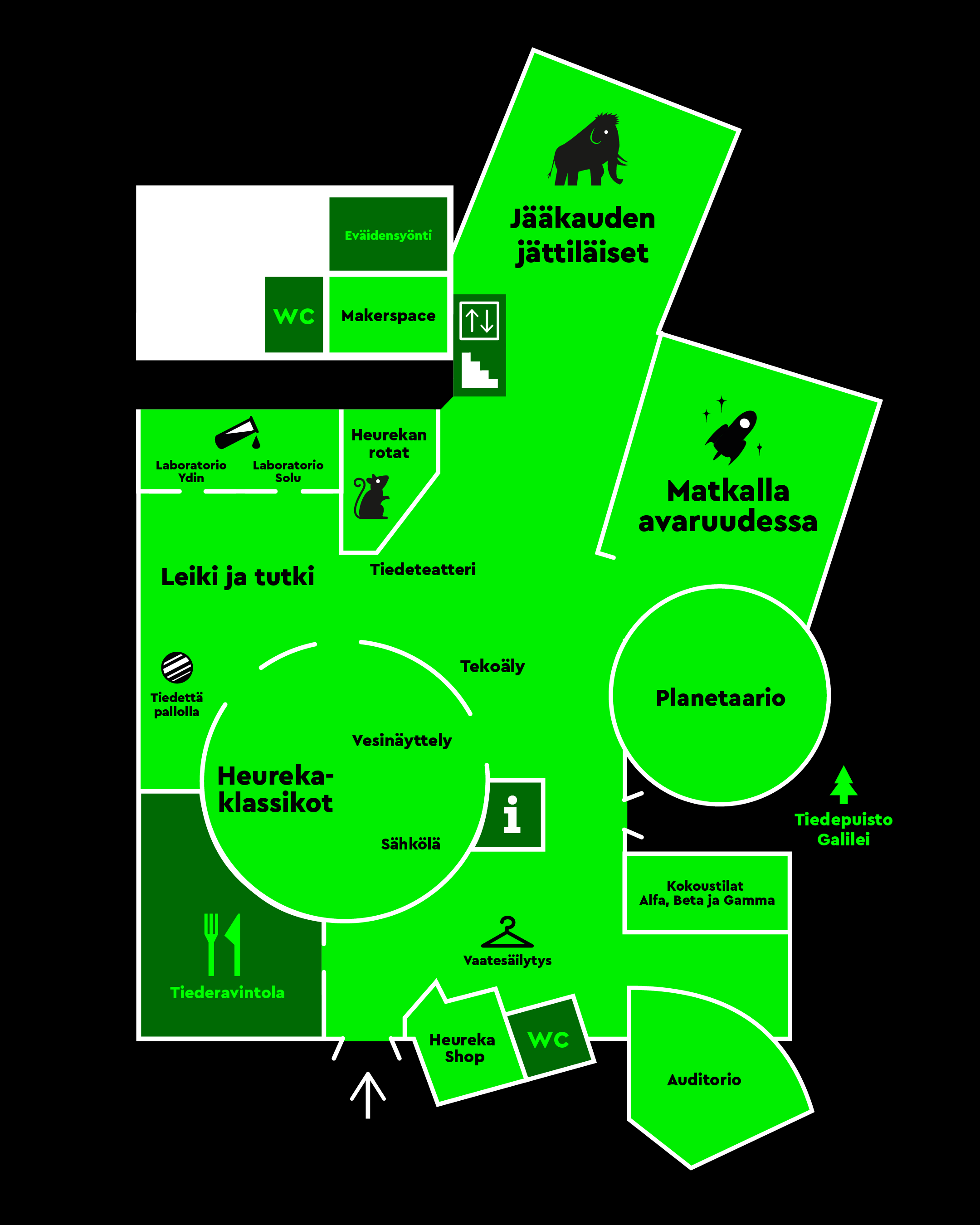 Heurekan pohjakartta maaliskuu 2026