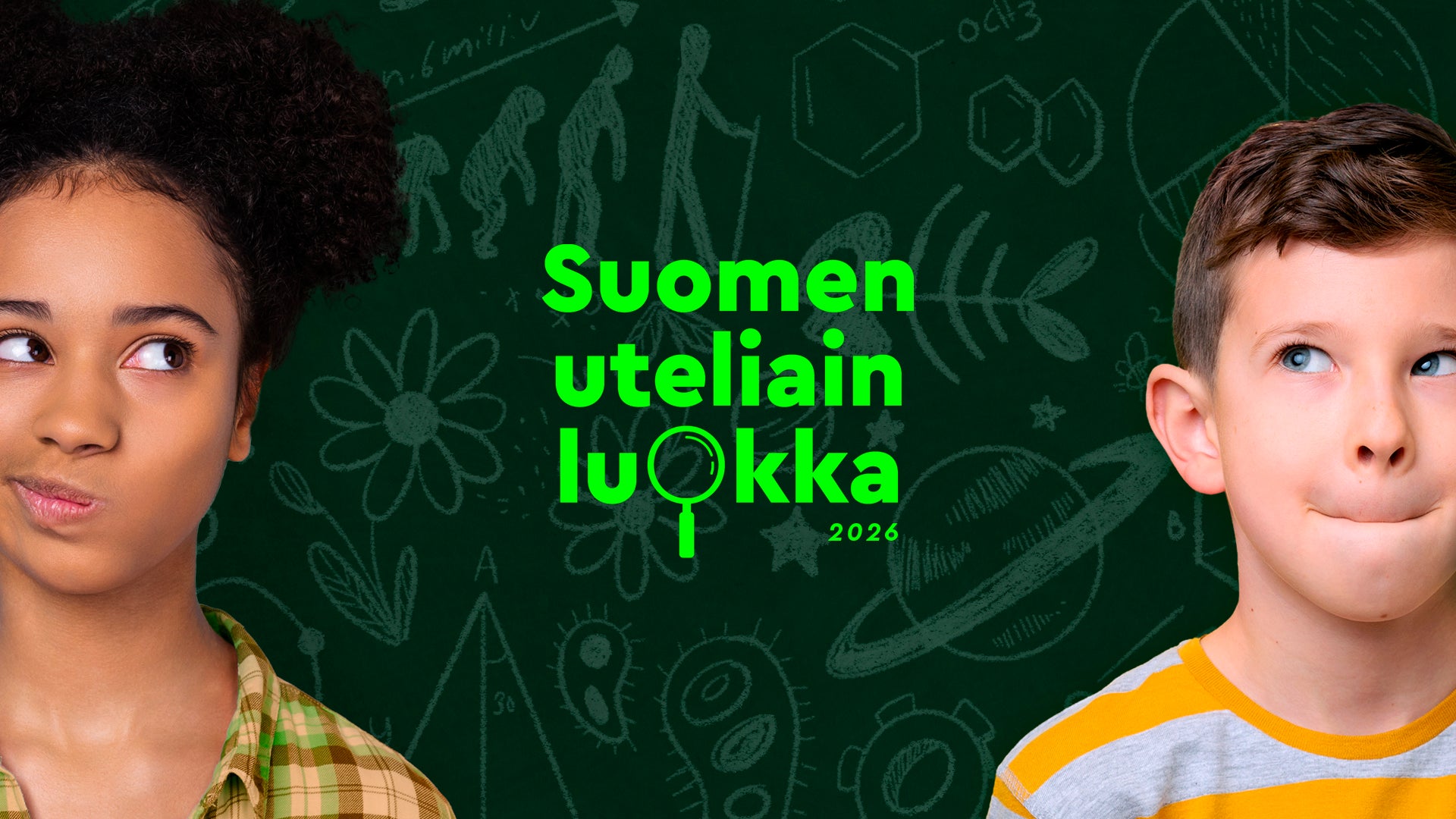 Kaksi uteliasta lasta miettii.